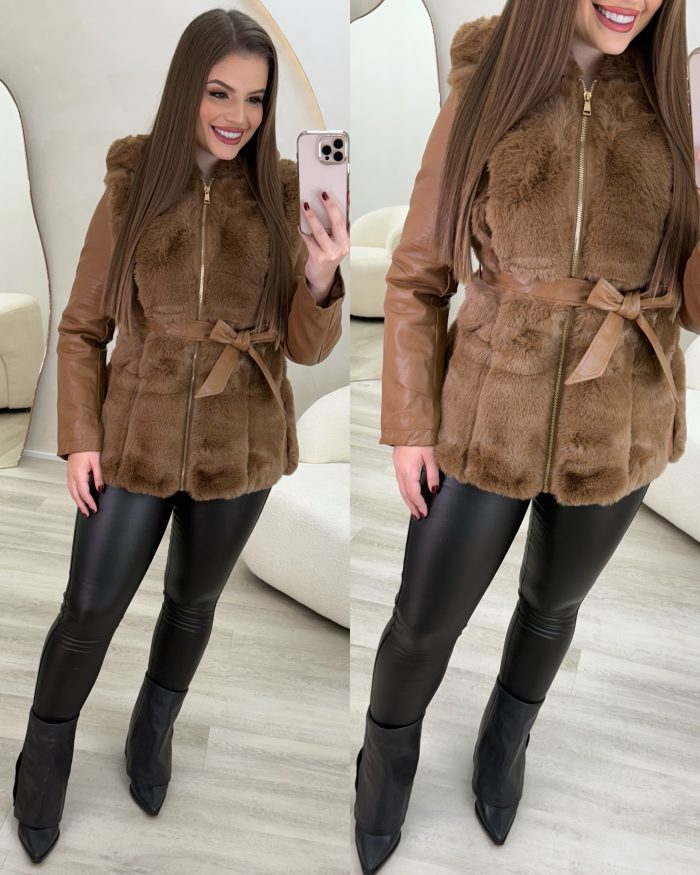 PARKA JÚLIA MARROM